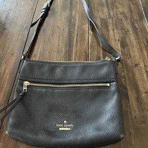 Black Kate spade cross body purse